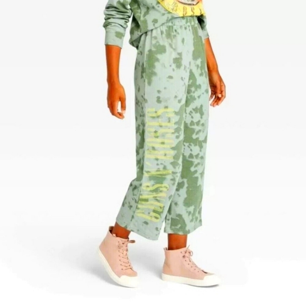 Guns N Roses Tie-Dye Crop Pants From Target